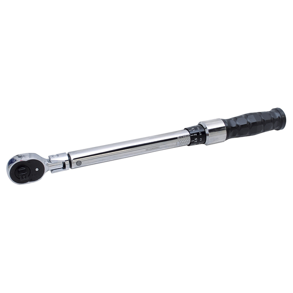 Urrea Click torque wrench with Rubber Grip ft-lb flexible head, 10-80Ft-Lb. 6007